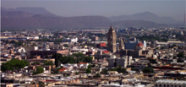 The city of Saltillo and the Sierra Madre Oriental